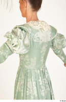  Photos Woman in Historical Dress 4 19th Century Green Dress upper body 0005.jpg